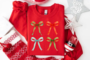 Preppy Christmas Bow PNG, an Illustration by Libby Wishes (Thumbnail 8 of 8)