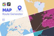 Map Route Generator, a Templates & Theme by Poly Artboard (Thumbnail 1 of 2)