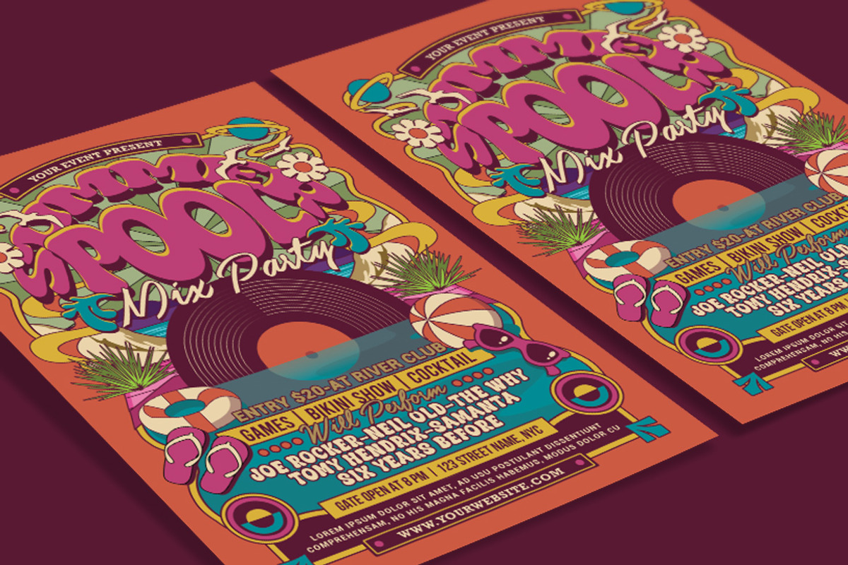 Summer Pool Party, a Flyer Template by Muhamad Iqbal hidayat (Photo 3 of 4)