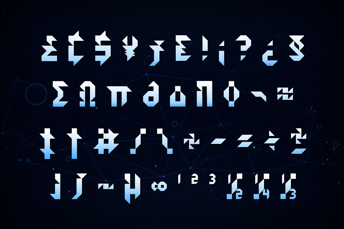 Kidshape | Futuristic Font preview 4
