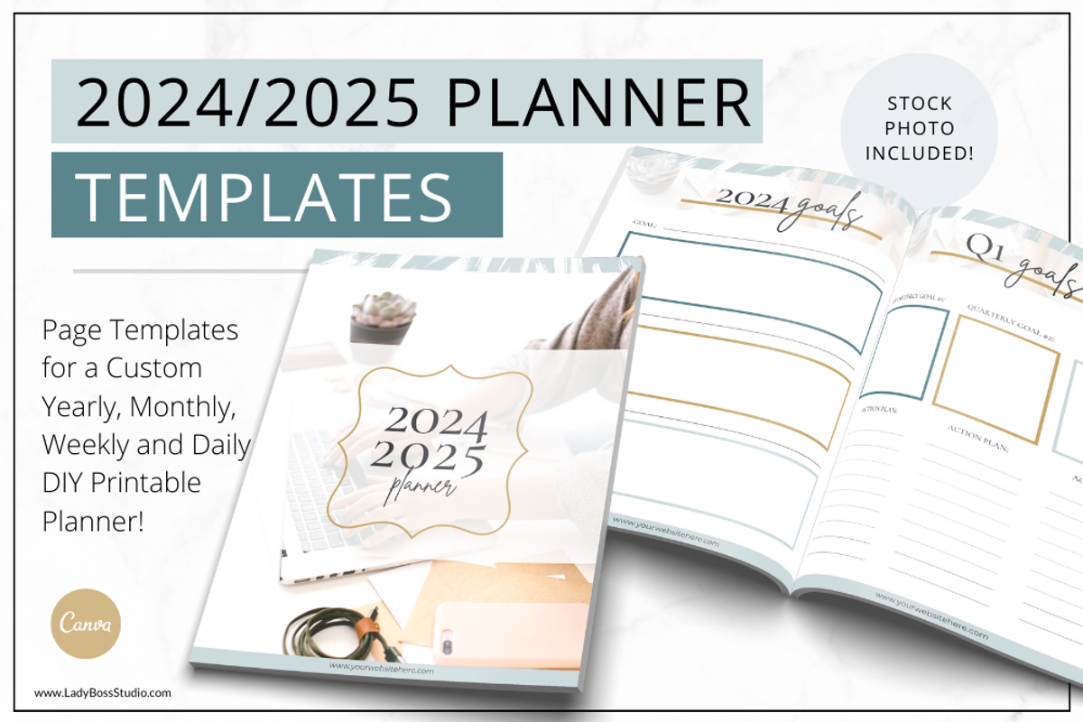 Planner Templates Canva | NL, a Stationery Template by Lady Boss Studio (Photo 1 of 8)