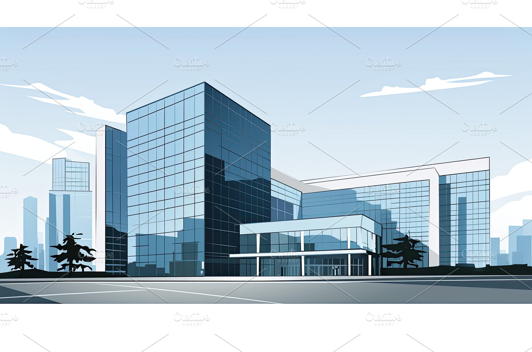 professional office building clipart, an Architecture Photo by pikepicture