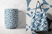 Blue and beige floral patterns, a Pattern Graphic by pineart (Thumbnail 3 of 7)