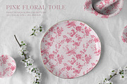 Pink Toile Print Design Patterns, a Pattern Graphic by Olya Creative (Thumbnail 12 of 22)