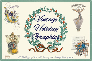 Vintage Holiday Graphics