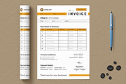 Invoice Template Layout, a Stationery Template by ContestDesign (Thumbnail 1 of 3)