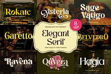 Elegant Serif – 8 Font Bundle
