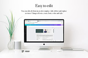 Modern Business CV Template | Canva, a Resume Template by Lux Resume (Thumbnail 7 of 9)