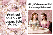 Thinking Of You Greeting Card PNG, a Card Template by Pixels N Bows (Thumbnail 2 of 3)