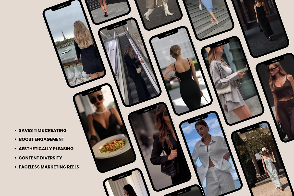 350+ Luxury Rich Girl Reels Videos, a Social Media Template by Design By Hira (Photo 4 of 8)