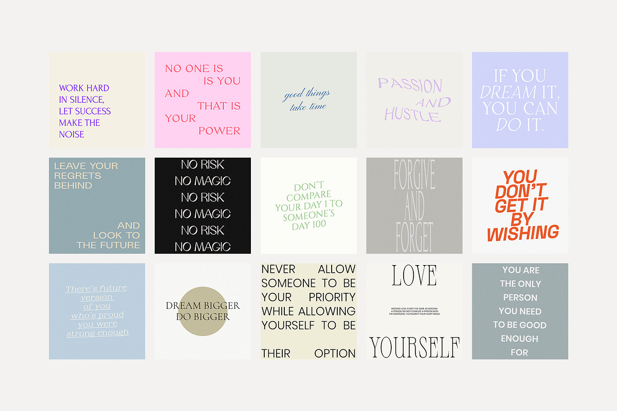 Instagram Quotes Posts Stories PS, a Social Media Template by Love Radiation Studio (Photo 15 of 19)