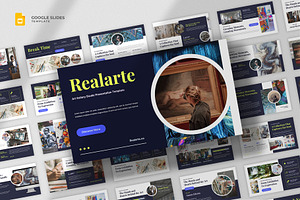 Art Gallery Google Slides Template, a Presentation Template by fluffstudio