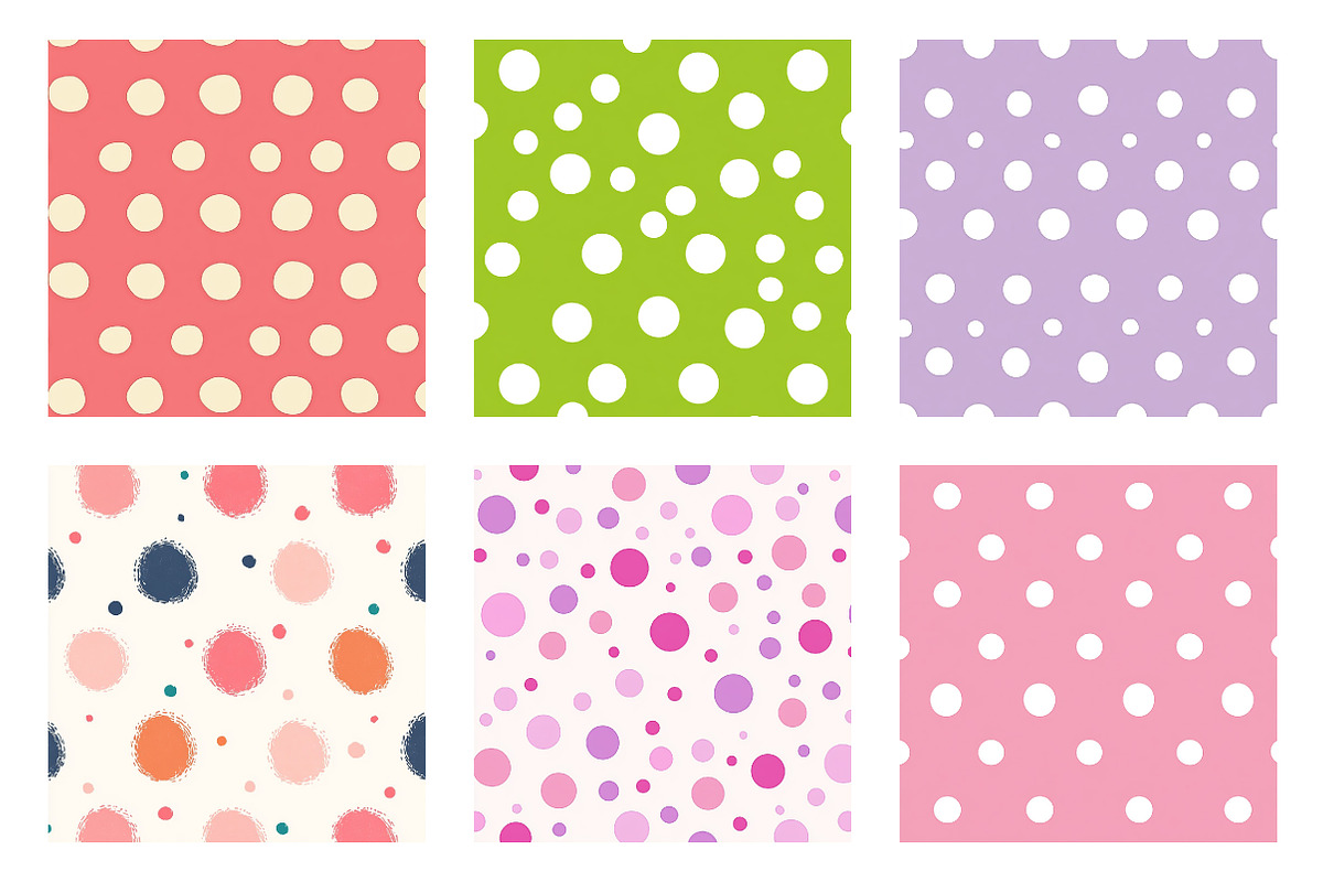 Easter Polka Dot Seamless Patterns, an Illustration by Dream Creation (Photo 4 of 7)