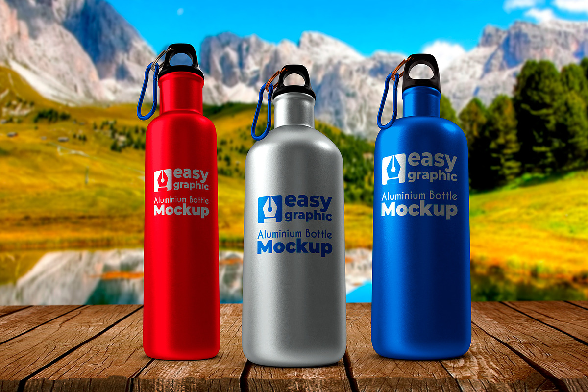 Aluminium Bottle Mockup, a Mockup by rogeriomarcos (Photo 6 of 7)