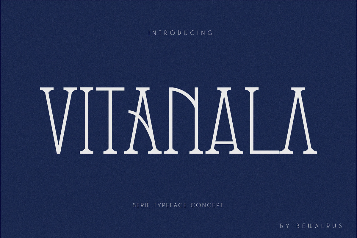 Vitanala | Elegant Serif Font, a Serif Font by Bewalrus Studio (Photo 1 of 7)
