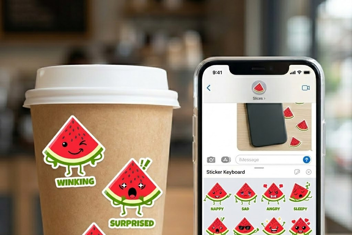 Watermelon Stickers & Patterns Pack, a Pattern Graphic by BabySofja (Photo 4 of 6)