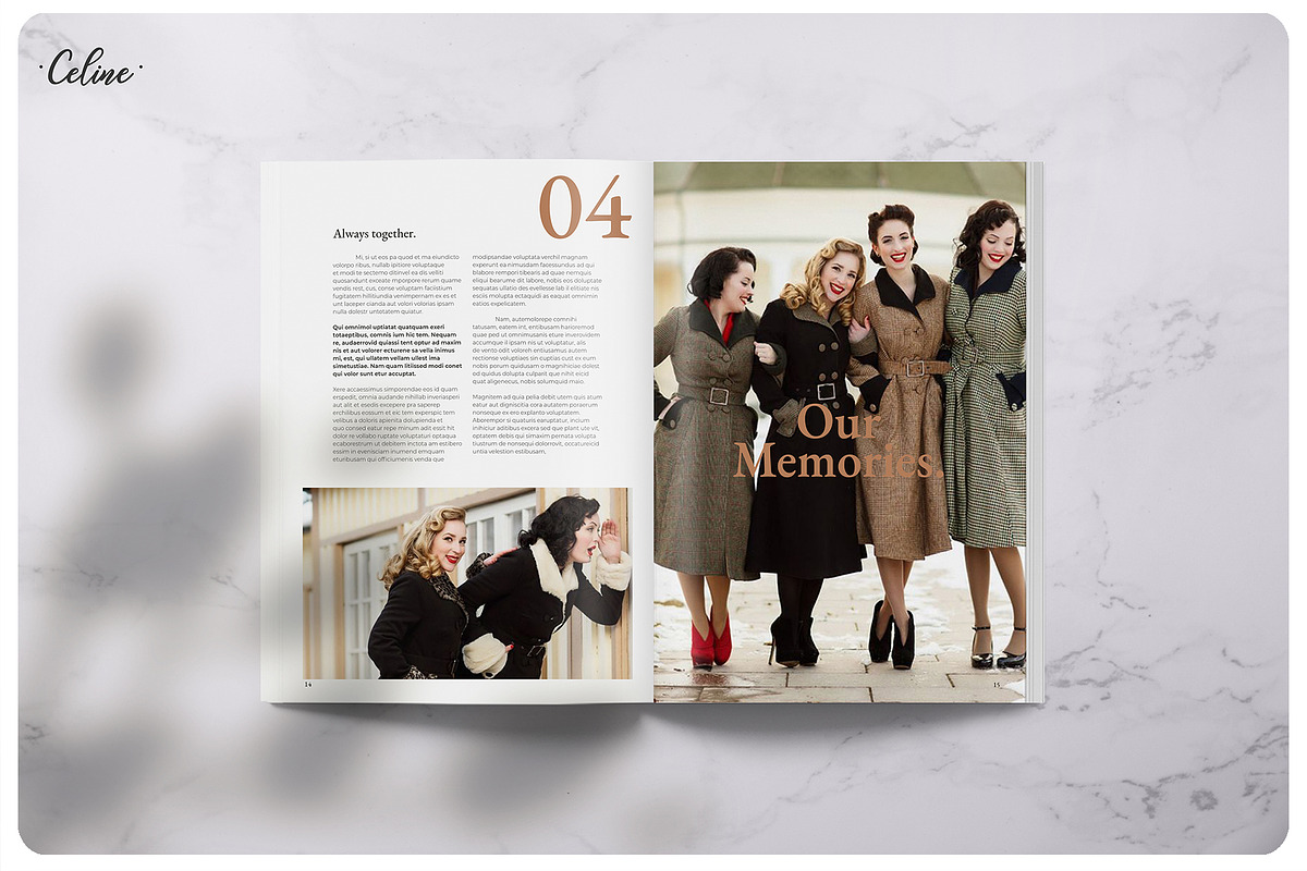 CLASS Past Memories Magazine, a Magazine Template by Celine Studio (Photo 6 of 7)