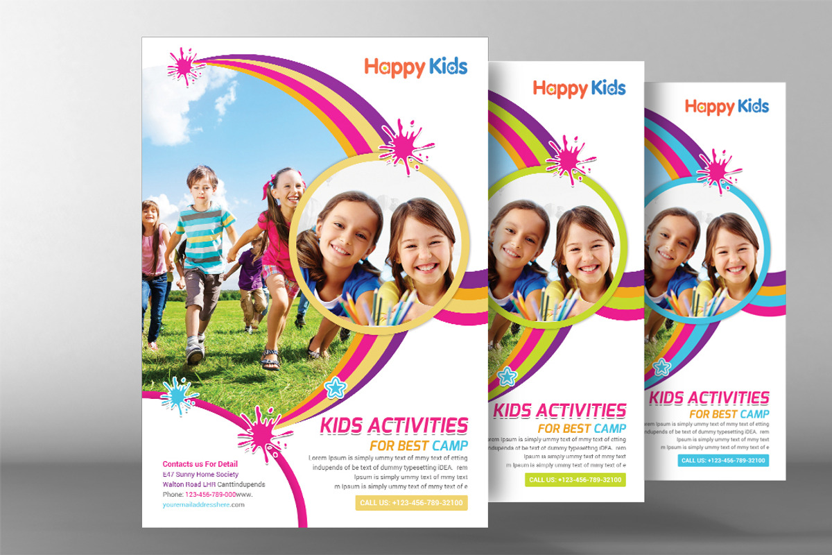 Kids Activities Flyer, a Flyer Template by graphicforest
