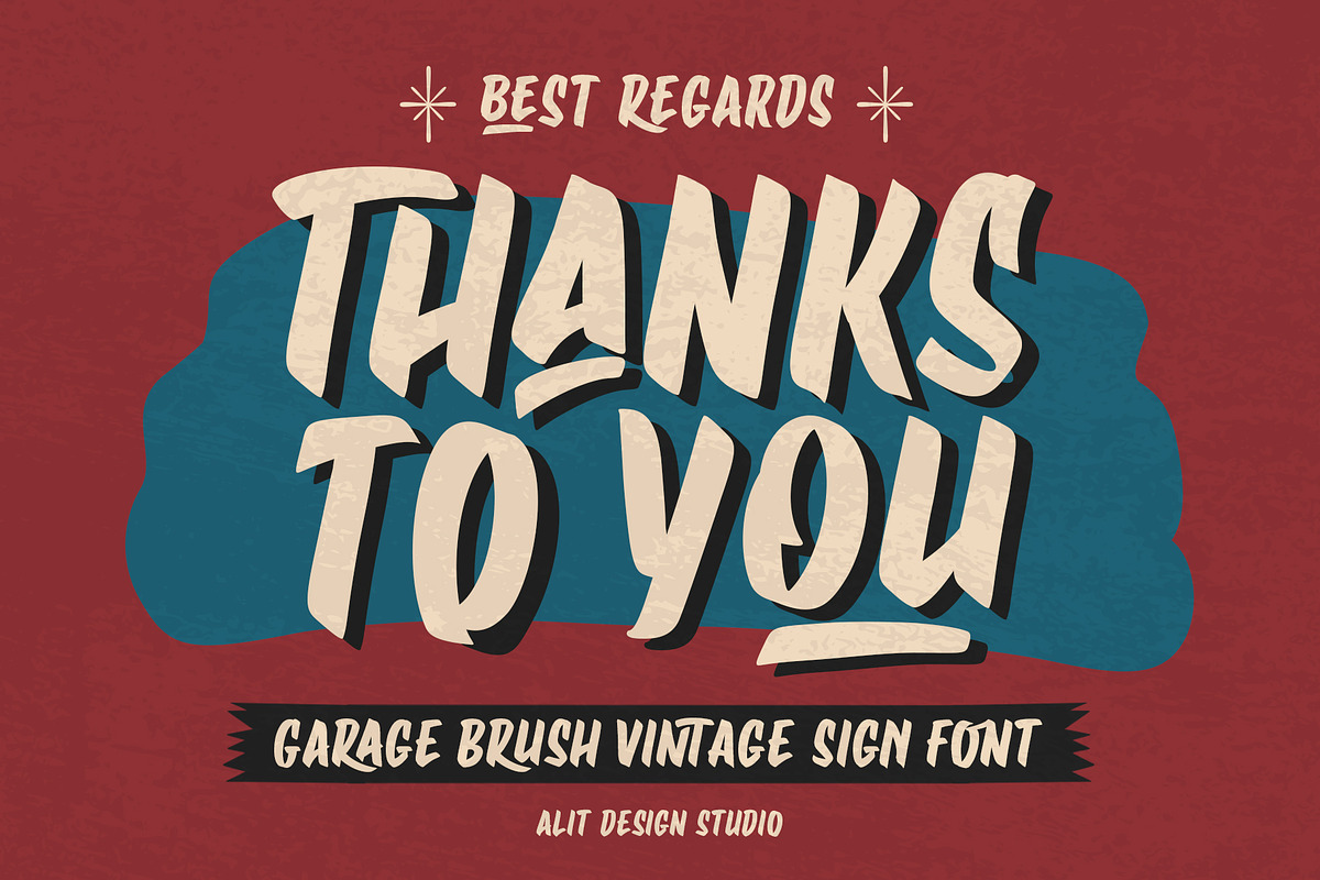 Garage Brush Font, a Handwritten Font by alit design (Photo 15 of 15)