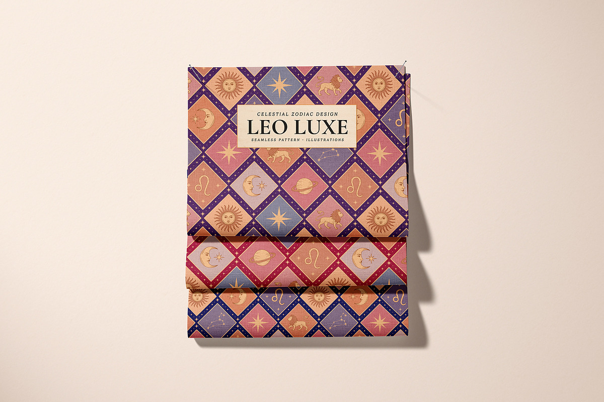 Leo Luxe - Pattern and Illustrations, a Pattern Graphic by Dina Mae (Photo 10 of 11)