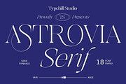 Astrovia Serif, a Serif Font by Typehill (Thumbnail 1 of 17)