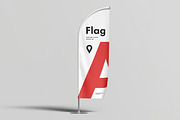 Feather Flag Mockup, an Advertising Mockup by zippypixelstudio (Thumbnail 7 of 8)