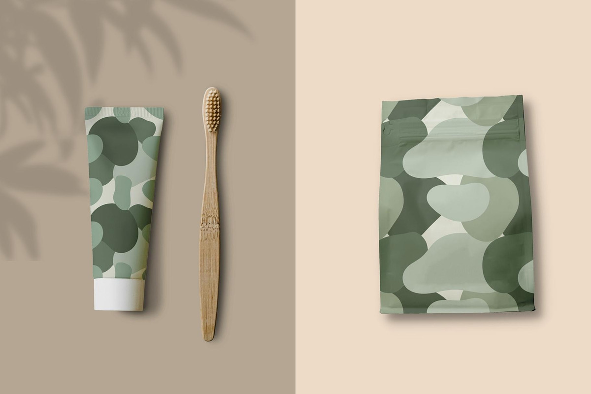 Green Abstract Shapes and Patterns, a Pattern Graphic by bonadigitals (Photo 4 of 7)