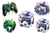Halloween Gaming Controllers Sublima, an Illustration by DreamArtGraphic (Thumbnail 2 of 5)