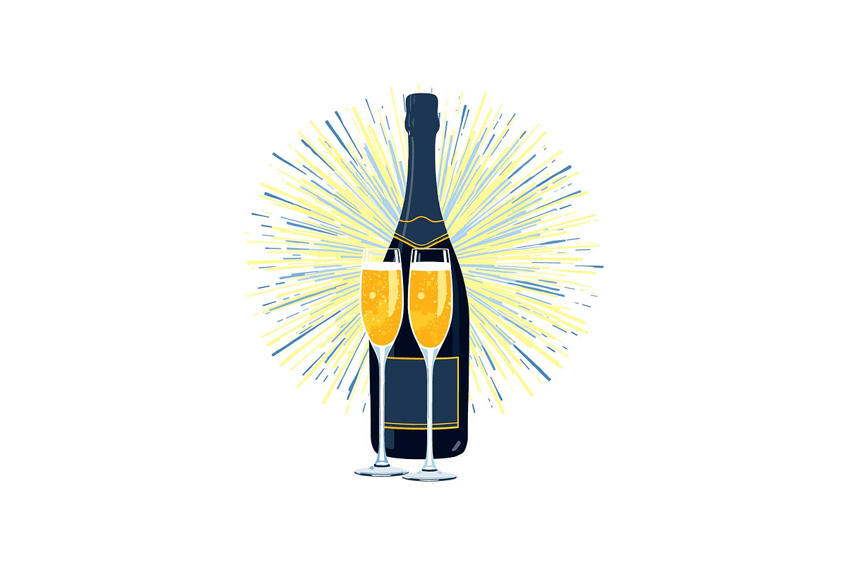 Sparkling Champagne Art Pack, an Object Graphic by Gfx_Store (Photo 6 of 16)