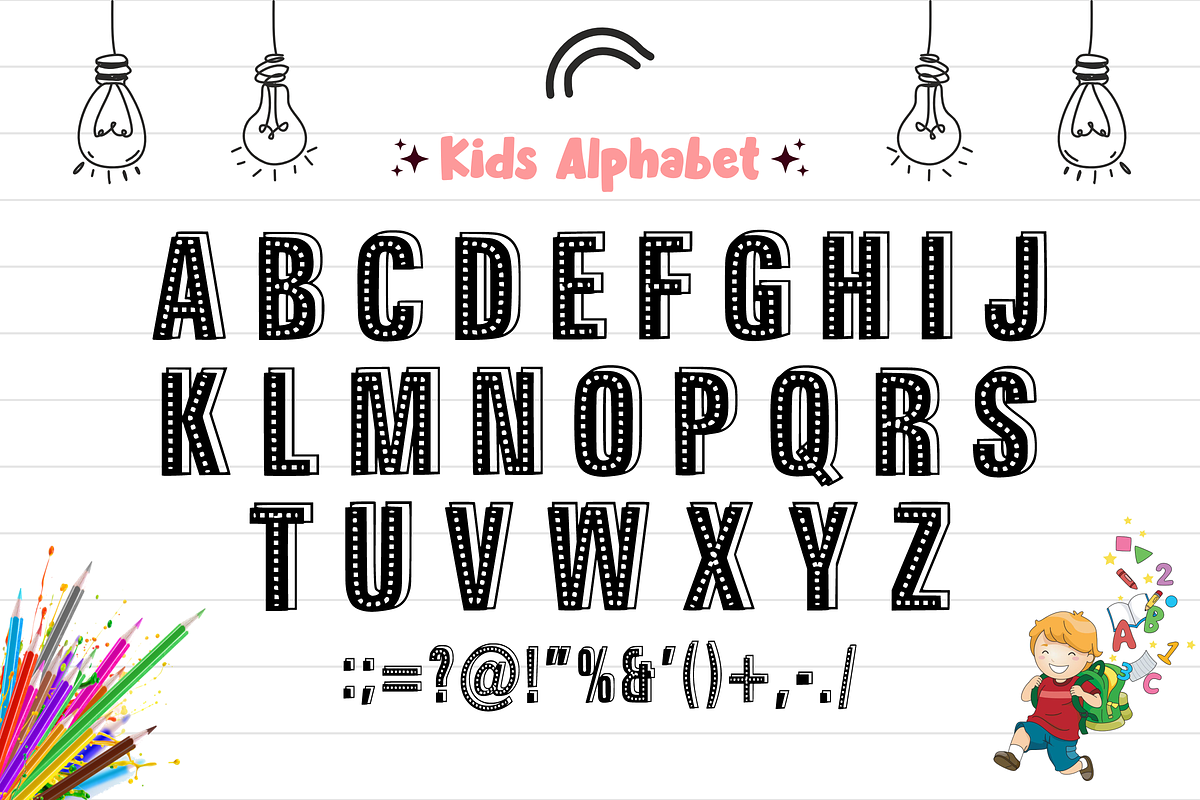 Happy Girl - Playful Cute Font, a Sans Serif Font by KiddoGlyphs Studio (Photo 4 of 5)