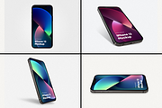 iPhone 13 Pro Mockup, an iPhone Mockup by FinestDevs (Thumbnail 2 of 11)