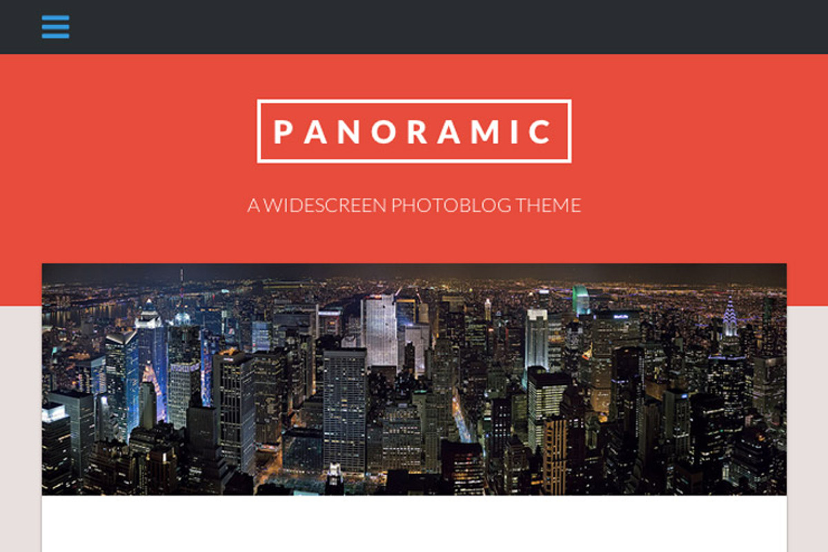 Panoramic. A Widescreen Photoblog, a WordPress Template by Courtyard Themes (Photo 3 of 3)
