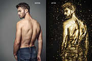 Gold Sprinkle Photoshop Action preview 3