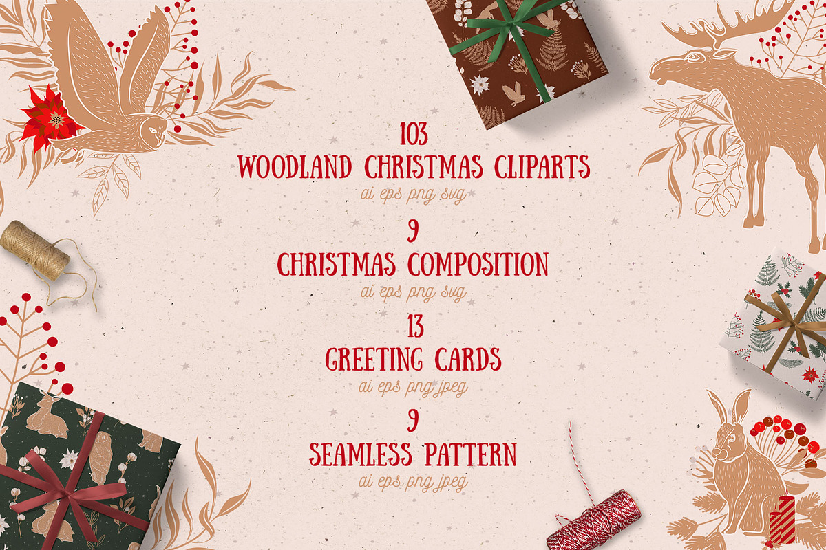 Woodland Christmas, a Seasonal Illustration by Mio Buono (Photo 2 of 13)
