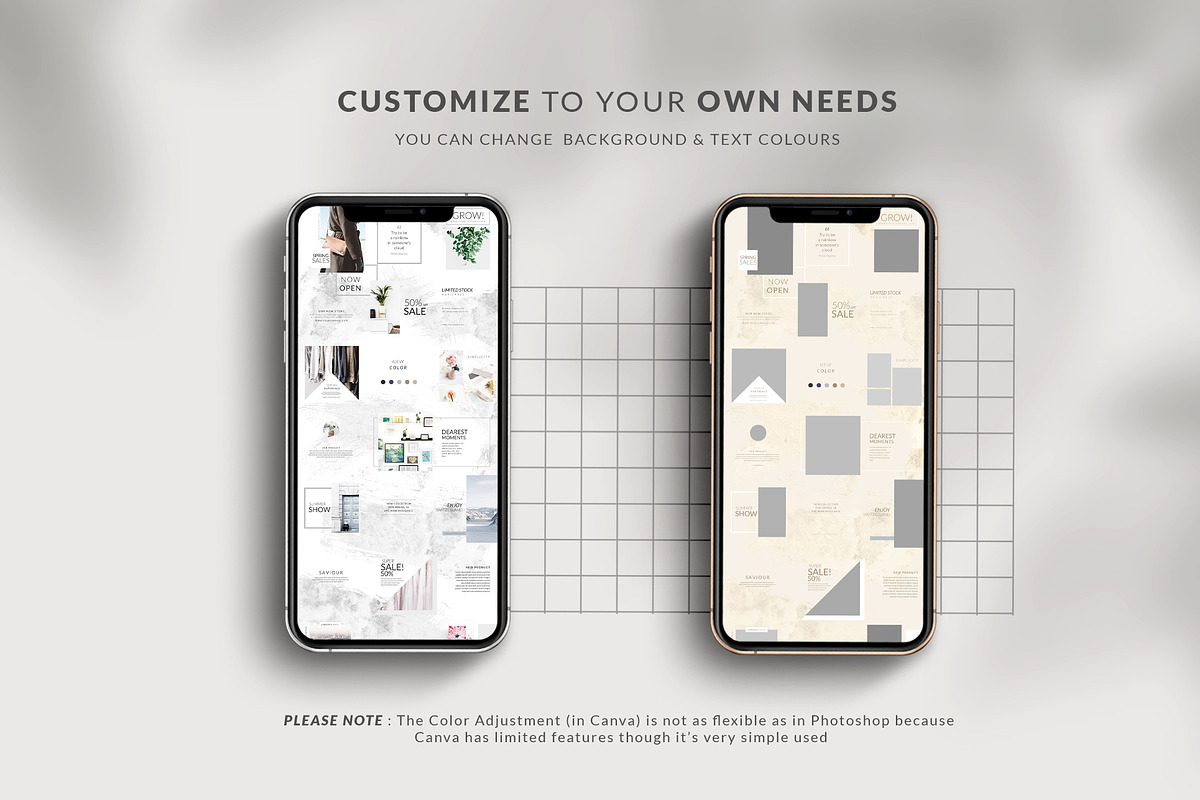 Instagram Puzzle Mist - Canva & PS, a Social Media Template by Eviory (Photo 5 of 11)