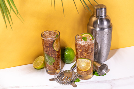 Cuba libre or long island summer cocktail, a Food & Drink Photo by Rimma