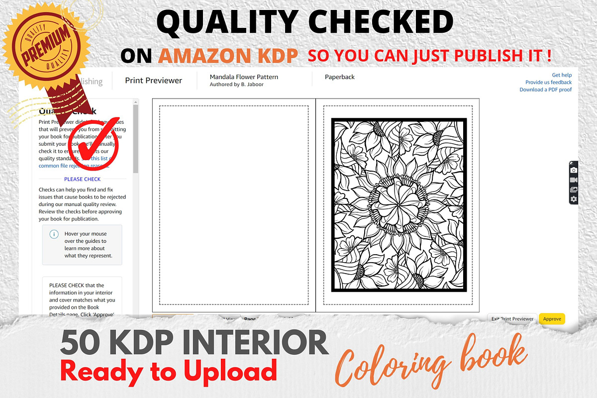 KDP Interiors, Flower Coloring Book, an Illustration by Jaboor Magics (Photo 5 of 5)