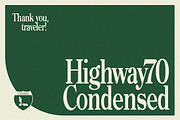 Highway 70 Condensed - Retro Serif, a Serif Font by Lateral Design (Thumbnail 17 of 17)
