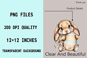 Quirky Easter Bunny Clipart, an Illustration by SVGArt (Thumbnail 6 of 7)