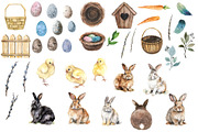 Watercolor Clipart, Easter Clipart, an Animal Illustration by KomtsyanTatyanaArt (Thumbnail 3 of 6)