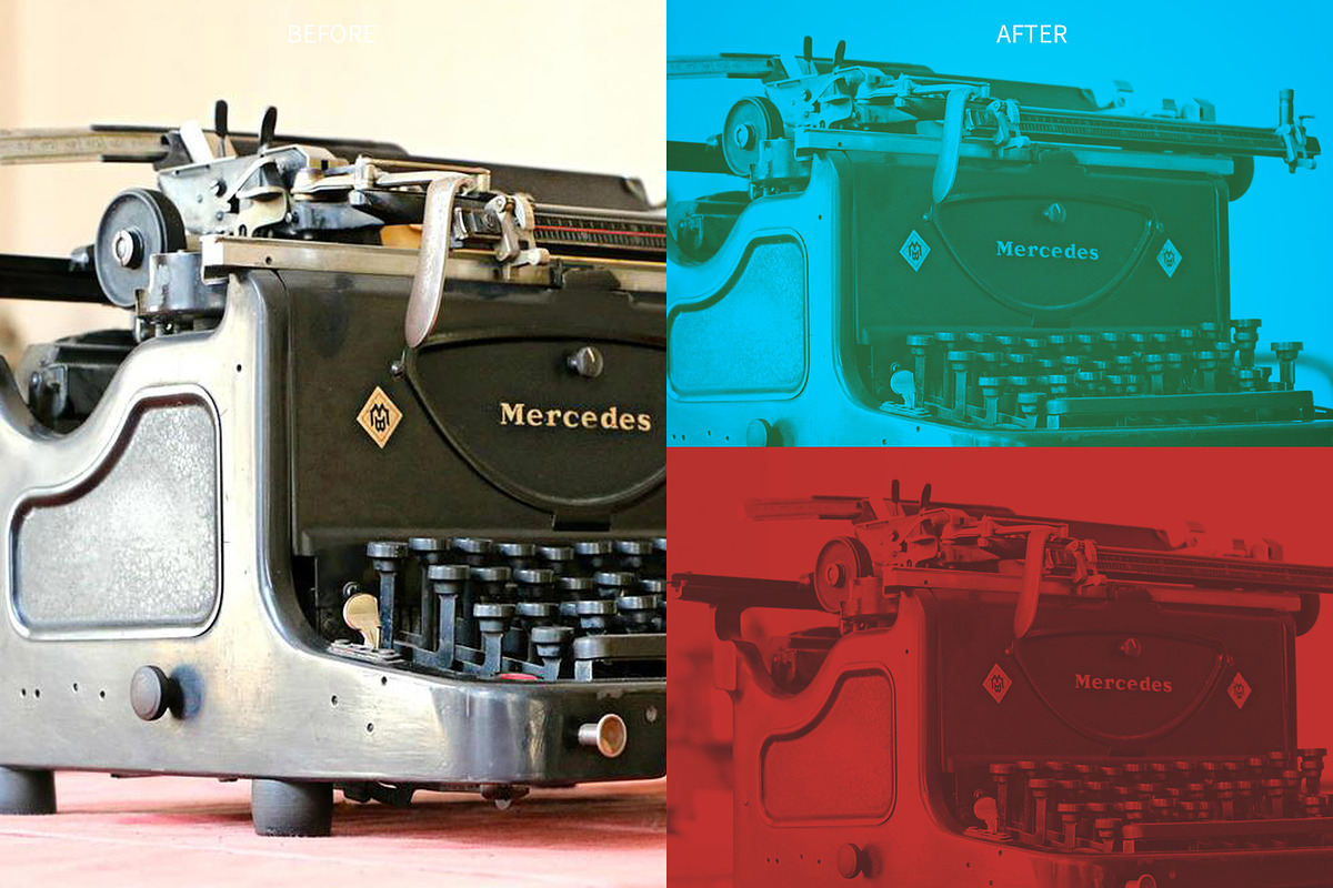 Duotone Presets for Photoshop, an Action Add-On by IRCF (Photo 9 of 13)