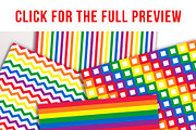 Rainbow Digital Papers, a Pattern Graphic by The Digital Download Shop (Thumbnail 2 of 2)
