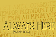 AlwaysHere, a Serif Font by Fonts by Jake L (Thumbnail 2 of 2)
