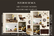 Mid-century Modern Mood board, a Templates & Theme by TespinDesign (Thumbnail 1 of 4)