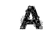Beautiful flower alphabet set floral, an Illustration by Amazin_art (Thumbnail 7 of 31)