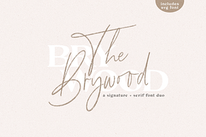 The Brywood - Script & Serif Fonts