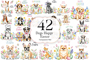 Happy Easter Dog PNG Clipart Cute., an Animal Illustration by KennedyStudio (Thumbnail 1 of 5)