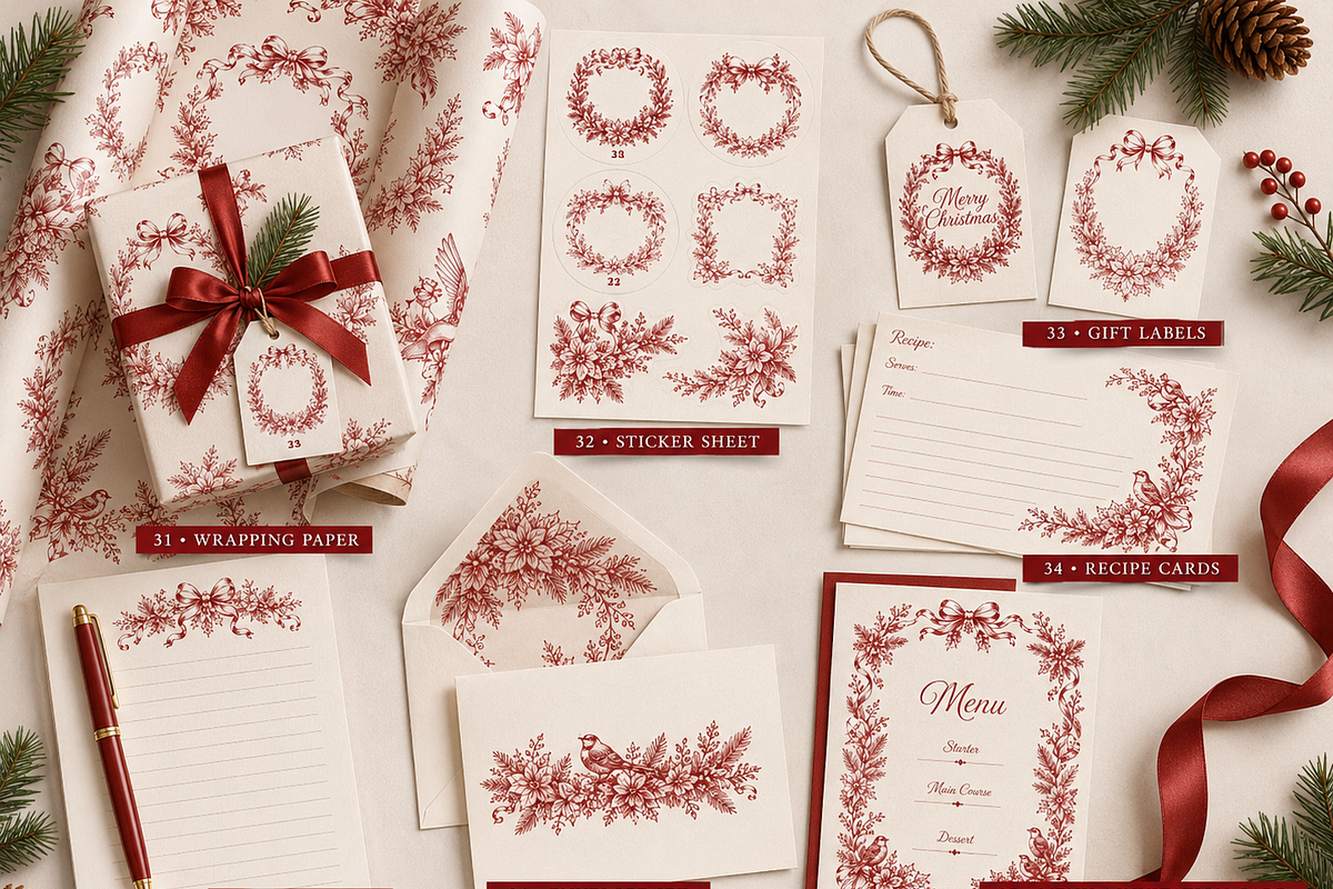 50 Christmas Clipart Bundle, a Decorative Illustration by HeavensStar (Photo 3 of 8)