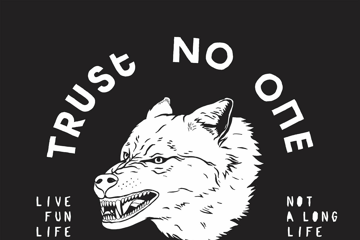 Savage Wolf, an Animal Illustration by hand draw (Photo 2 of 2)