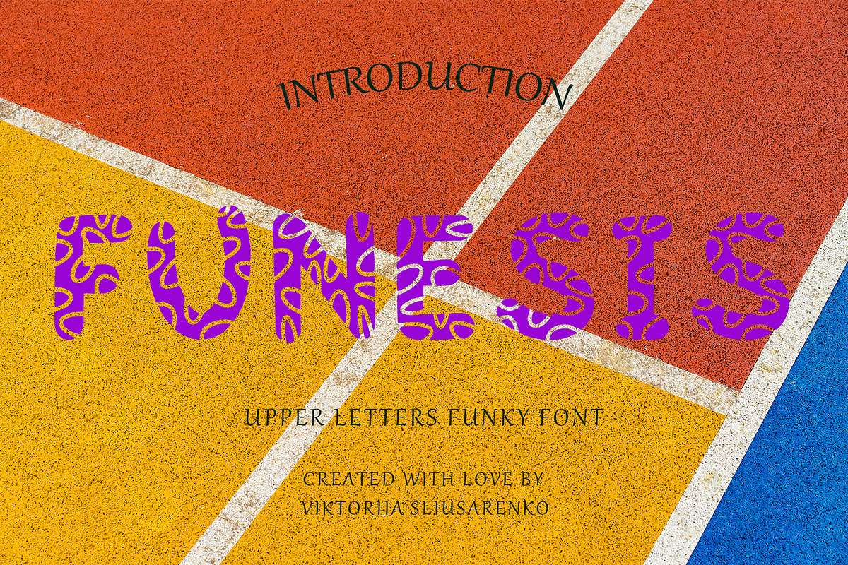 FUNESIS - upper letters font, a Serif Font by CHIMERA (Photo 1 of 9)